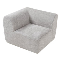 Mobile Angolare per Divano Componibile Modulare 76x108x108 cm Serie Hurvas - Grigio [en.casa]