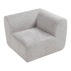 Mobile Angolare per Divano Componibile Modulare 76x108x108 cm Serie Hurvas - Grigio [en.casa]