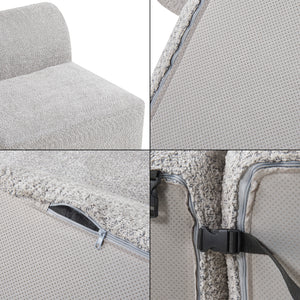 Mobile Centrale per Divano Componibile Modulare 76x97x108 cm Serie Hurvas - Grigio [en.casa]