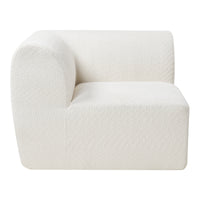 Mobile Angolare per Divano Componibile Modulare 76x108x108 cm Serie Hurvas - Bianco Crema [en.casa]