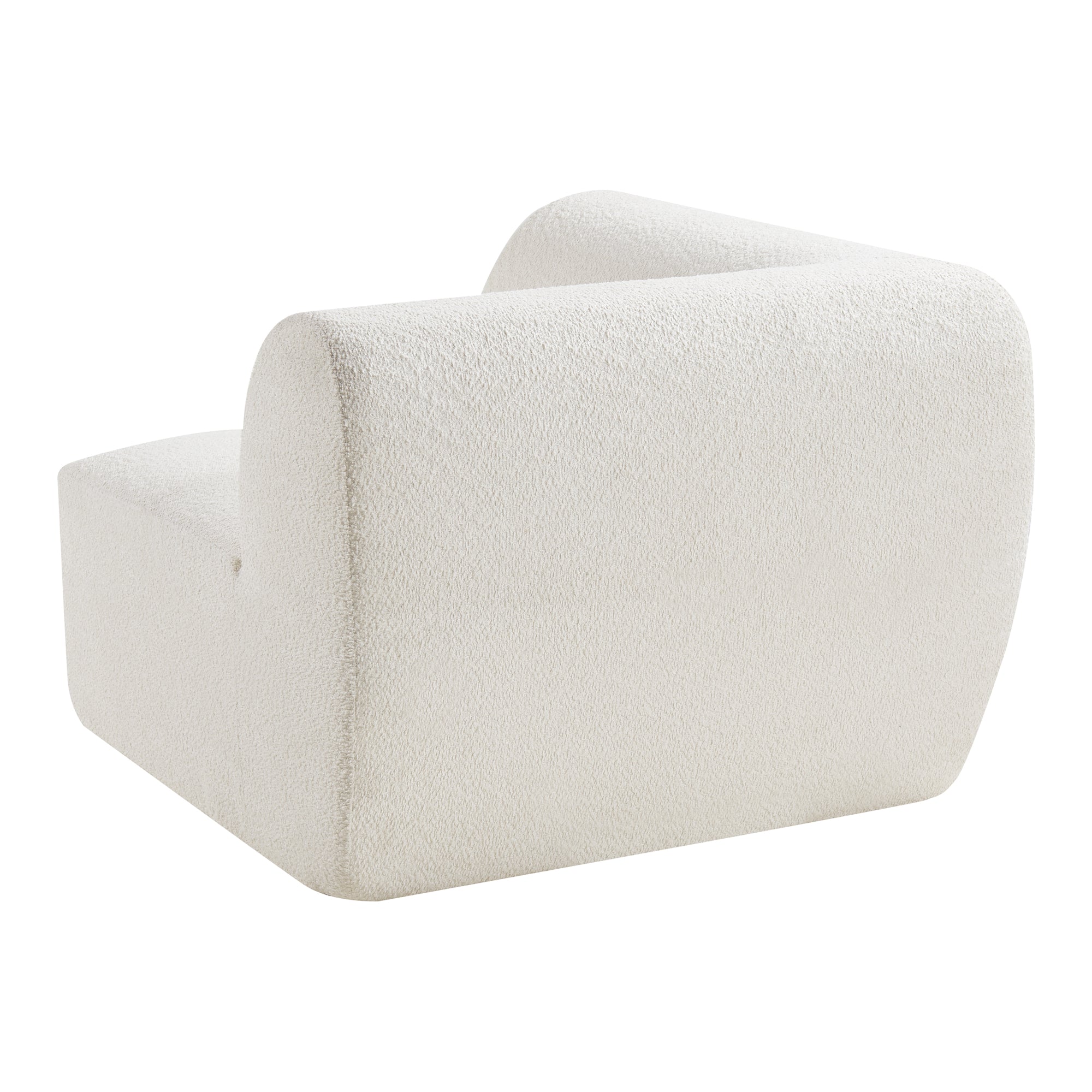 Mobile Angolare per Divano Componibile Modulare 76x108x108 cm Serie Hurvas - Bianco Crema [en.casa]