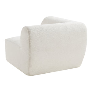 Mobile Angolare per Divano Componibile Modulare 76x108x108 cm Serie Hurvas - Bianco Crema [en.casa]