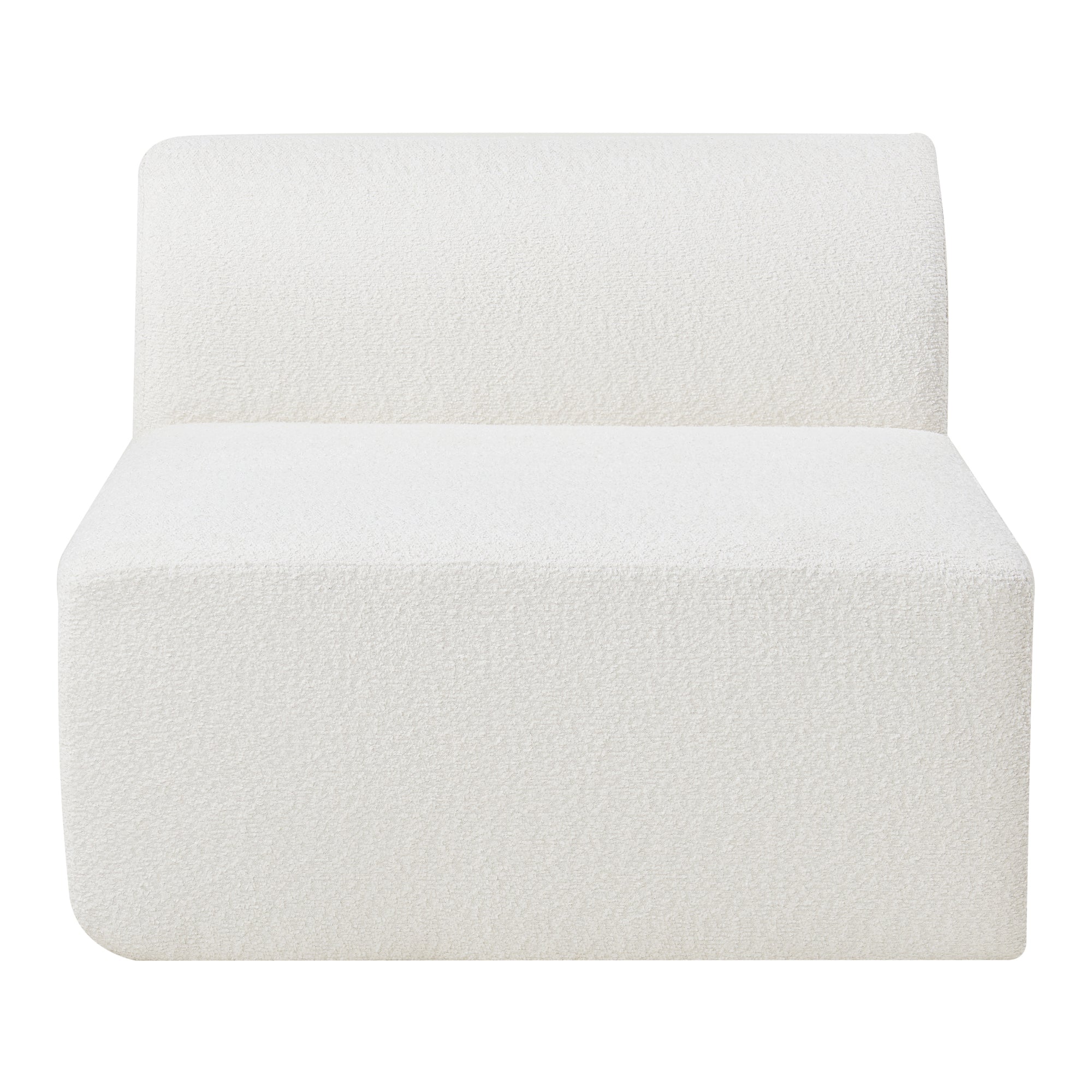 Mobile Centrale per Divano Componibile Modulare 76x97x108 cm Serie Hurvas - Bianco Crema [en.casa]