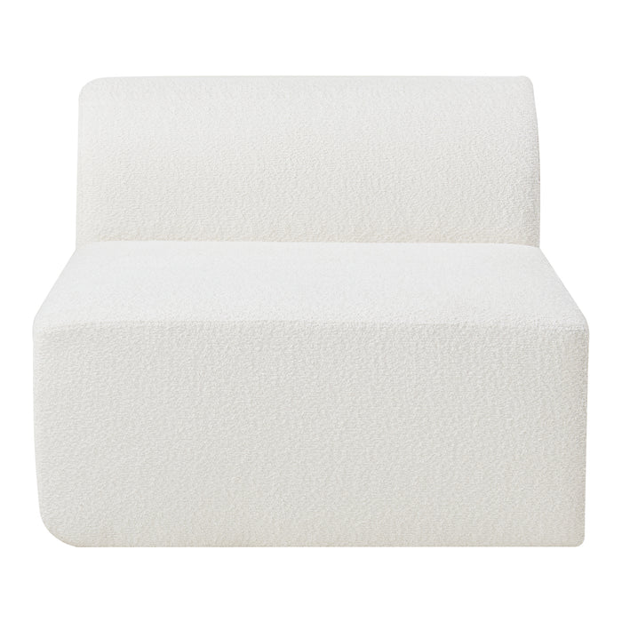 Mobile Centrale per Divano Componibile Modulare 76x97x108 cm Serie Hurvas - Bianco Crema [en.casa]