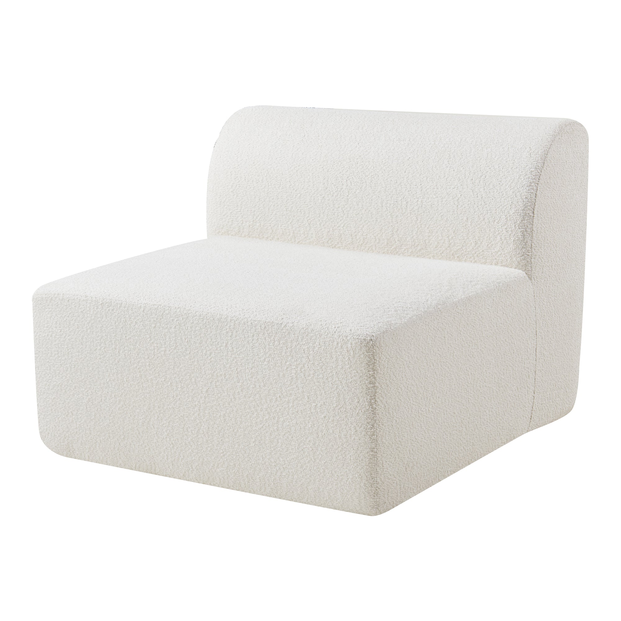 Mobile Centrale per Divano Componibile Modulare 76x97x108 cm Serie Hurvas - Bianco Crema [en.casa]