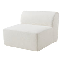 Mobile Centrale per Divano Componibile Modulare 76x97x108 cm Serie Hurvas - Bianco Crema [en.casa]