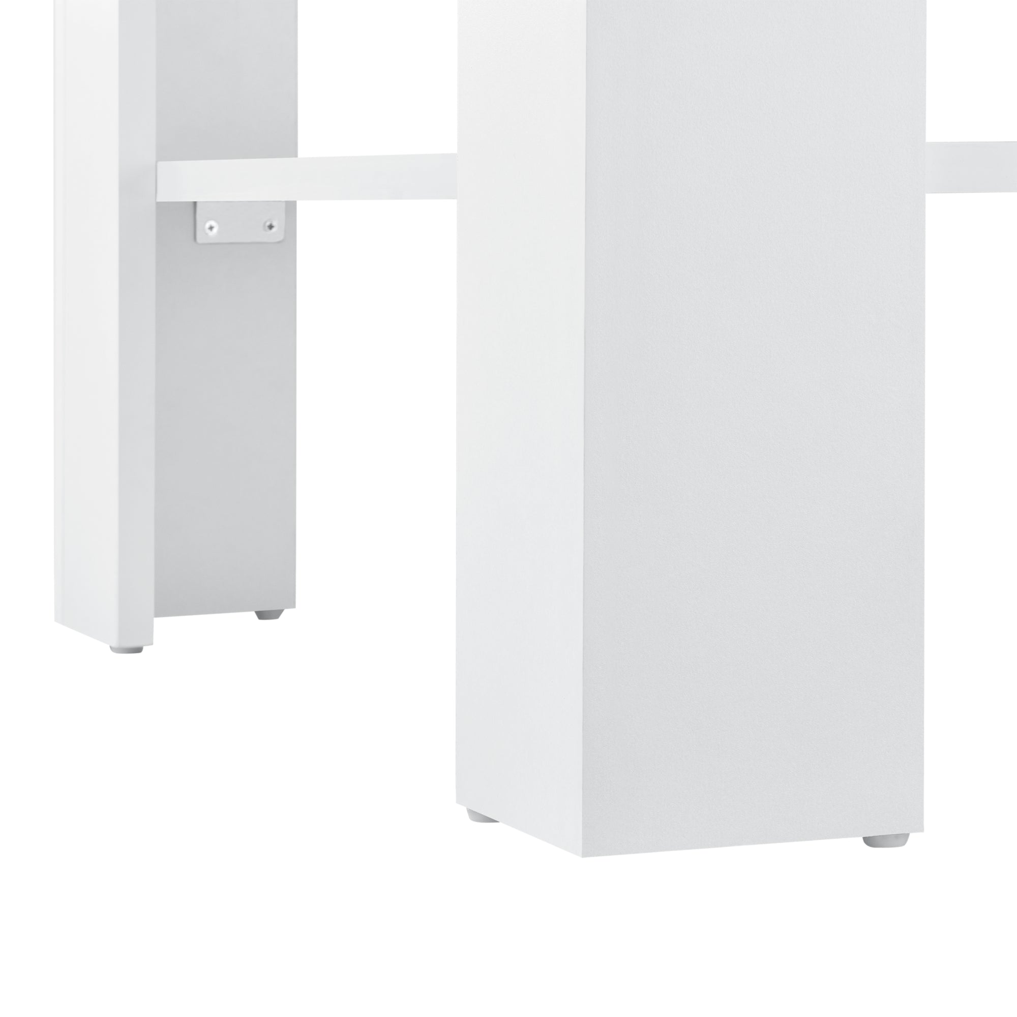 Tavolino Centrale da Salotto Aachen con Piano Quadrato - Bianco [en.casa]