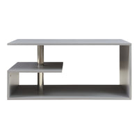 Tavolino da Salotto Haarlem con 3 Piani 90 x 50 x 41 cm - Grigio Chiaro [en.casa]