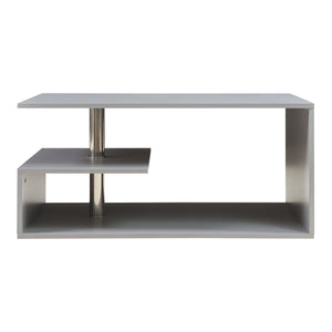 Tavolino da Salotto Haarlem con 3 Piani 90 x 50 x 41 cm - Grigio Chiaro [en.casa]