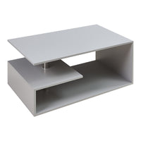 Tavolino da Salotto Haarlem con 3 Piani 90 x 50 x 41 cm - Grigio Chiaro [en.casa]