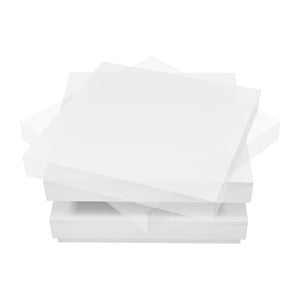 Tavolino da Caffè Florenz con Piano Girevole per Salotto Soggiorno 76 x 76 x 38 cm - Bianco [en.casa]