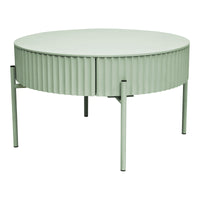 Tavolino da Caffè Rill con Cassetto 36 x Ø60 cm - Menta Verde [en.casa]