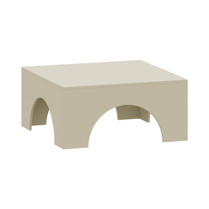 Tavolino da Salotto Vivatka con Piano Quadrato 80 x 80 x 37 cm - Colore Sabbia [en.casa]