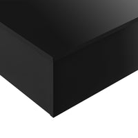 Tavolino Centrale da Salotto Lärketorp 115 x 55 x 31 cm - Nero Lucido [en.casa]