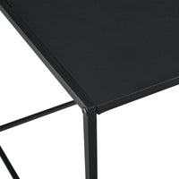 Tavolo Basso in Metallo 50x55x55 cm Tavolino da Appoggio - Nero [en.casa]