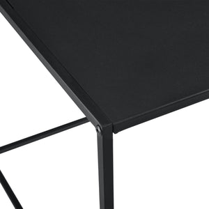Tavolo Basso in Metallo 50x55x55 cm Tavolino da Appoggio - Nero [en.casa]