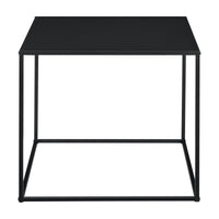 Tavolo Basso in Metallo 50x55x55 cm Tavolino da Appoggio - Nero [en.casa]