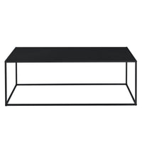 Tavolo Basso in Metallo 40x110x50 cm Tavolo da Appoggio - Nero [en.casa]