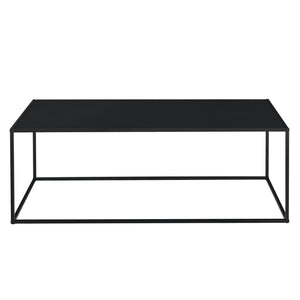 Tavolo Basso in Metallo 40x110x50 cm Tavolo da Appoggio - Nero [en.casa]