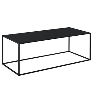 Tavolo Basso in Metallo 40x110x50 cm Tavolo da Appoggio - Nero [en.casa]