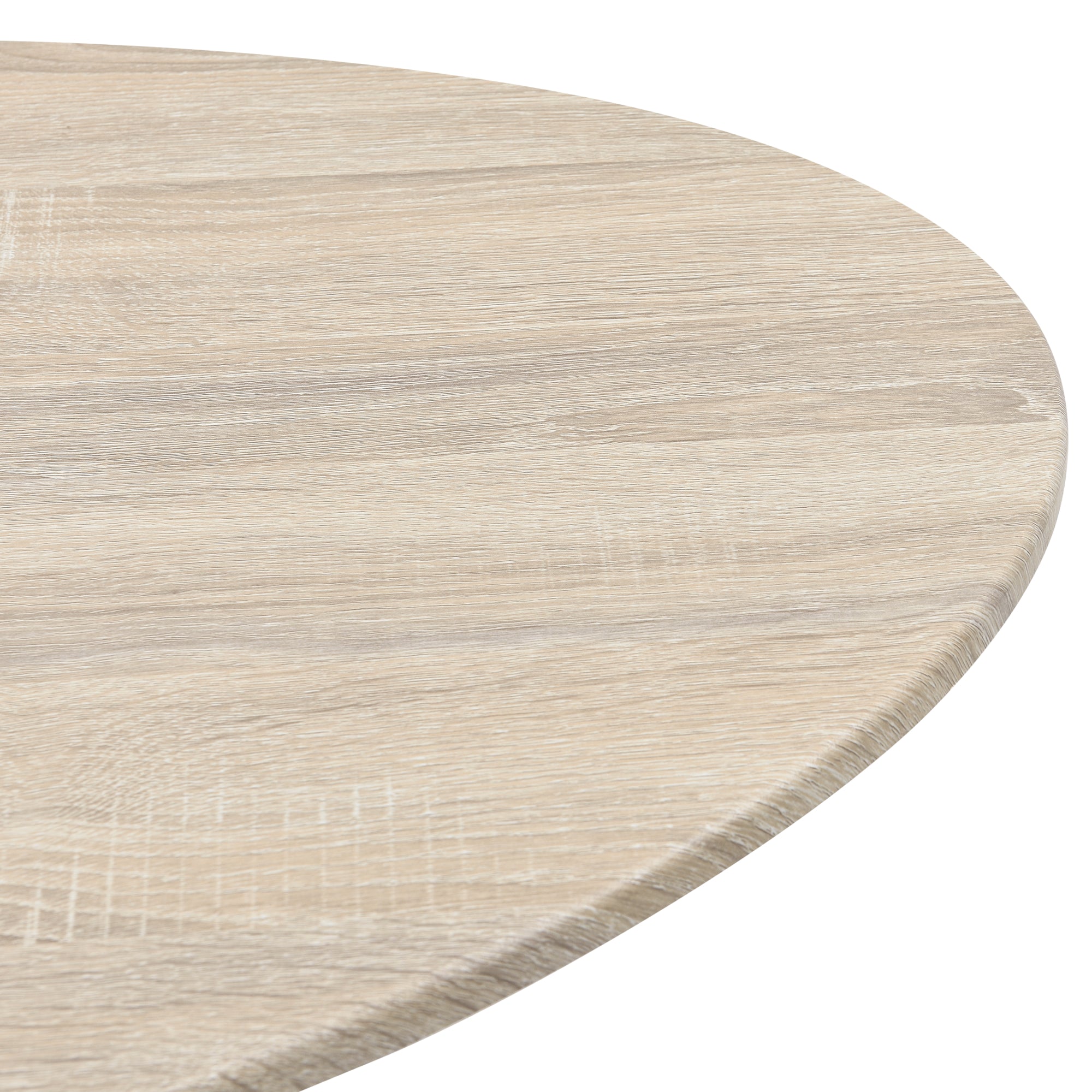 Tavolino da caffè/da Divano a Treppiede 109,5 x 59,5 x 39,5 cm Tavolo Basso da Salotto con Piano Arrotondato - Effetto