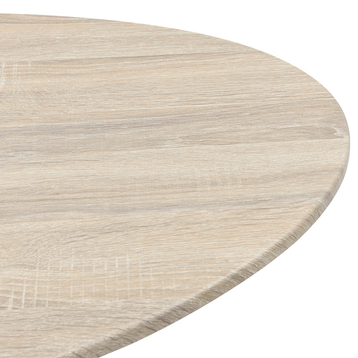 Tavolino da caffè/da Divano a Treppiede 109,5 x 59,5 x 39,5 cm Tavolo Basso da Salotto con Piano Arrotondato - Effetto