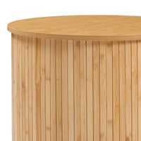 Tavolino Rotondo da Salotto Ledepid 48 x Ø60 cm - Naturale [en.casa]