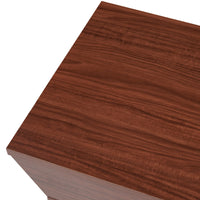 Tavolino Centrale da Salotto Ljusdal con Contenitori Laterali 120 x 55 x 33 cm Effetto Noce [en.casa]