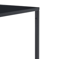 Tavolino Basso da Soggiorno Solund a 1 Piano di Appoggio 60x60x45 cm Nero opaco [en.casa]