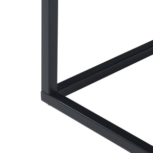 Tavolino Basso da Soggiorno Solund a 1 Piano di Appoggio 60x60x45 cm Nero opaco [en.casa]