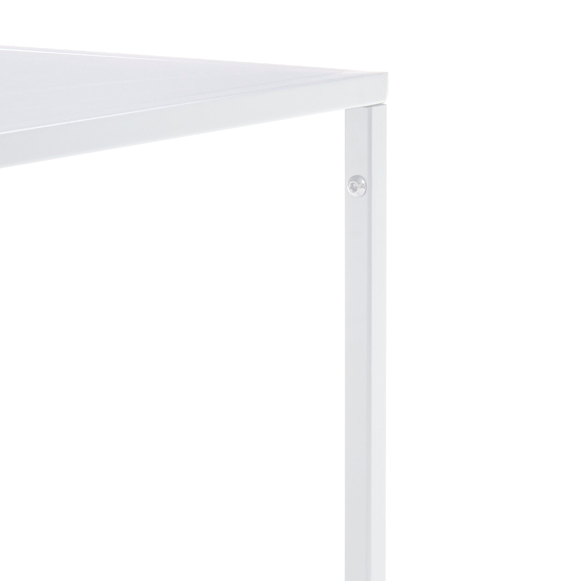 Tavolino Basso da Soggiorno Solund a 1 Piano di Appoggio 60x60x45 cm Bianco opaco [en.casa]
