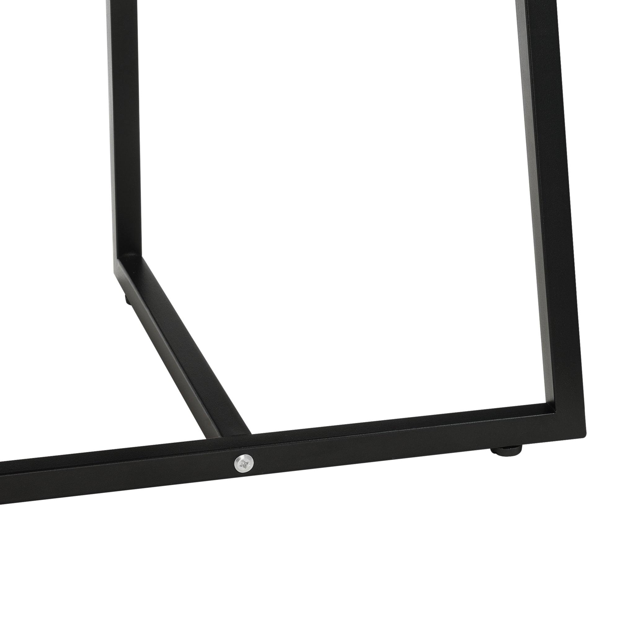 Tavolino Basso da Salotto Valdemarsvik con Piano Ovale - Effetto Rovere [en.casa]