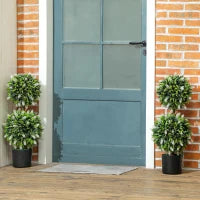 Set da 2 Piante Artificiali, Pianta artificiale resistente ai raggi UV in Vaso da Fiori, 70 cm Pianta da Interno per Soggiorno, Giardino