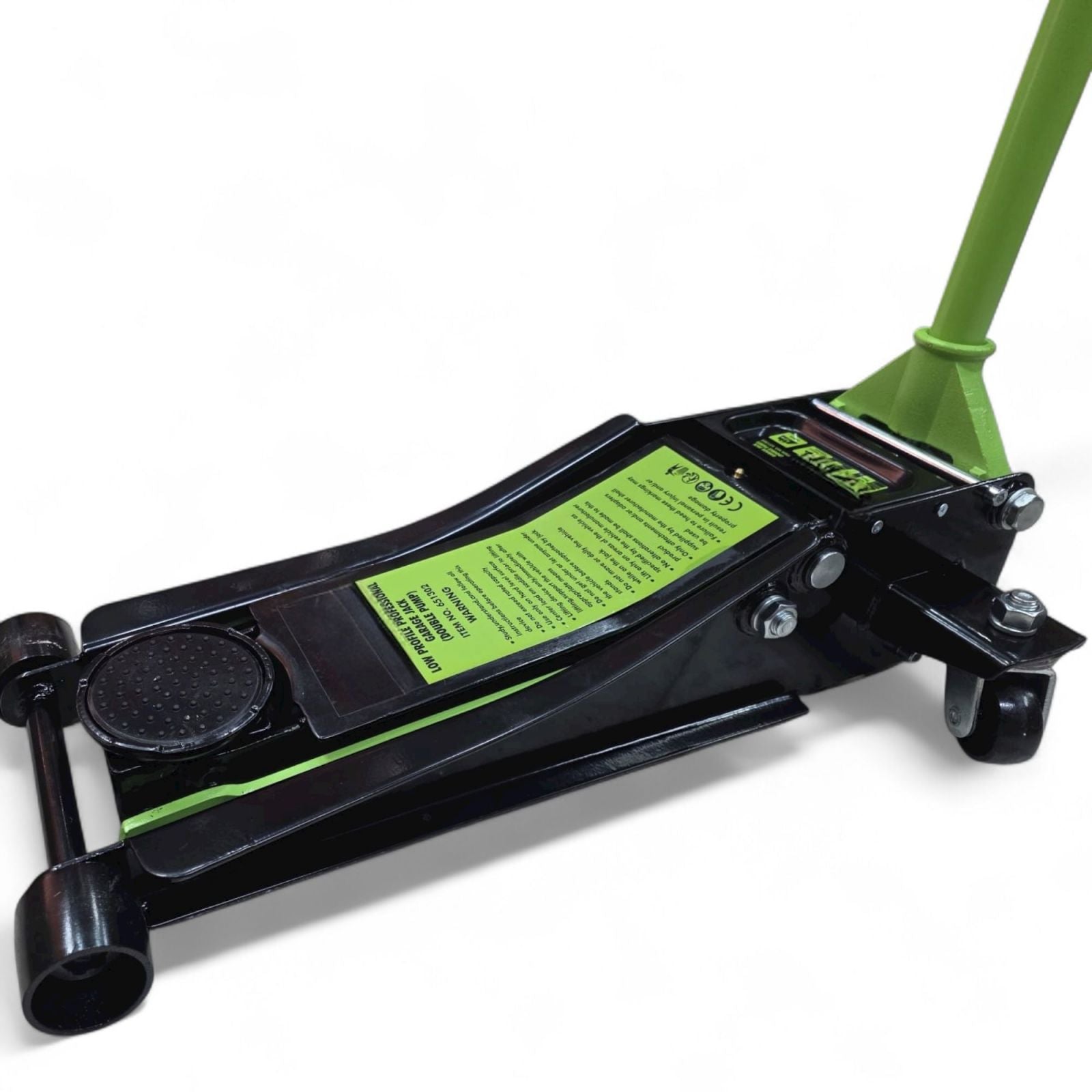 Crick Auto 5 Ton Cric Carrello Sollevatore idraulico Doppio Pistone Ribassato 651302