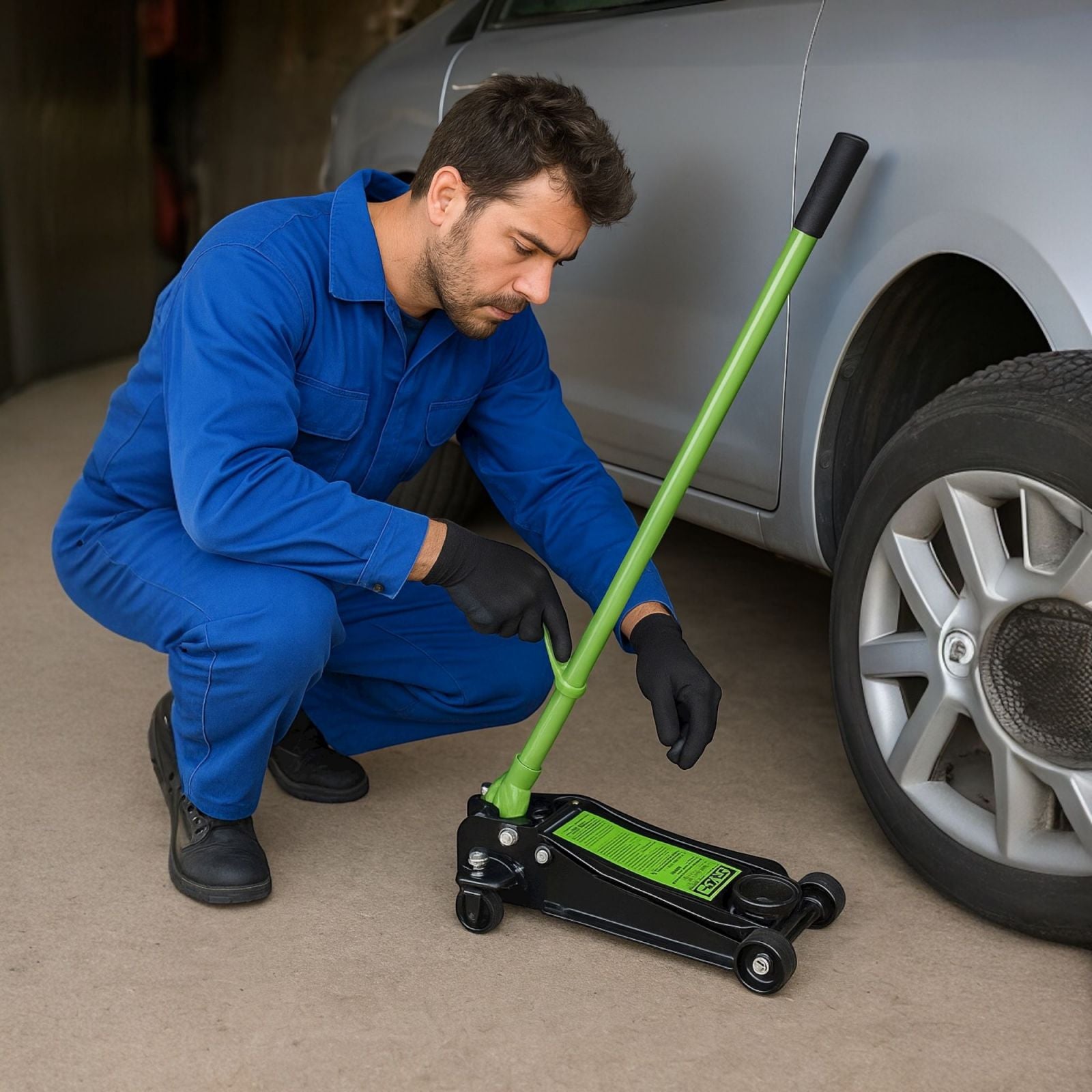 Crick Auto 5 Ton Cric Carrello Sollevatore idraulico Doppio Pistone Ribassato 651302