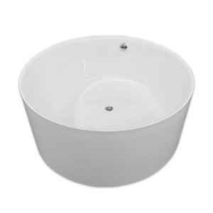 Vasca freestanding bianca diametro 134 X 60 cm – Crystal