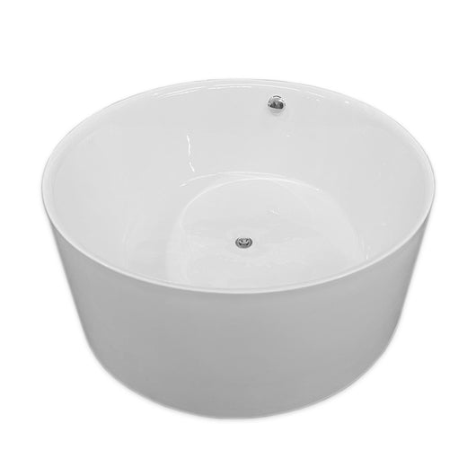 Vasca freestanding bianca diametro 134 X 60 cm – Crystal