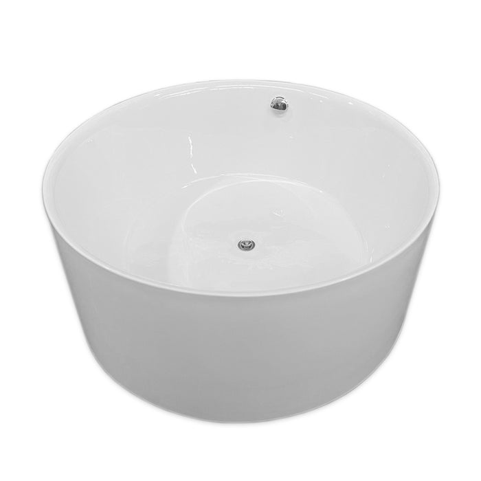 Vasca freestanding bianca diametro 134 X 60 cm – Crystal