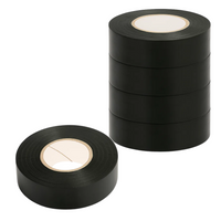 Kit nastro isolante in pvc autoestinguente multicolore per impianti sicuri *** colore nero, dimensioni 15 mm x 10 mt ...