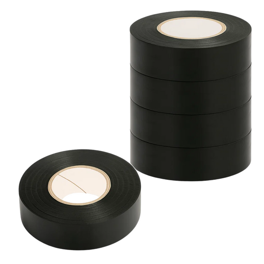 Kit nastro isolante in pvc autoestinguente multicolore per impianti sicuri *** colore nero, dimensioni 15 mm x 10 mt ...