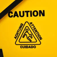 Secchio Lavapavimenti Professionale con Strizzatore Manuale, 4 Ruote e Maniglia in Metallo, Giallo