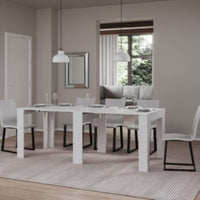 shopinnovativo- Consolle allungabile 90×25/181 cm Narrow Bianco Frassino