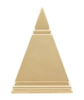 Piramide Gold cm 11,5X11,5X15,5
