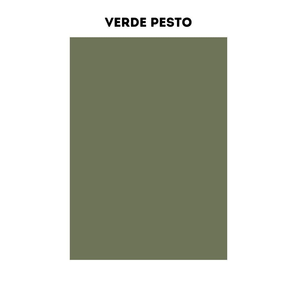 Cucina Iris 360 cm noce stelvio verde pesto con elettrodomestici reversibile
