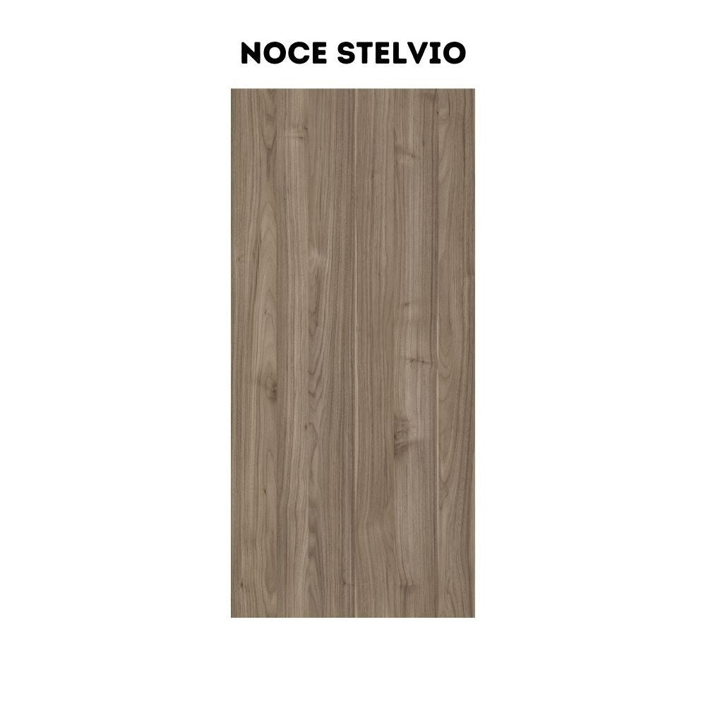 Cucina Iris Lusso 360 cm noce stelvio verde pesto con elettrodomestici reversibile