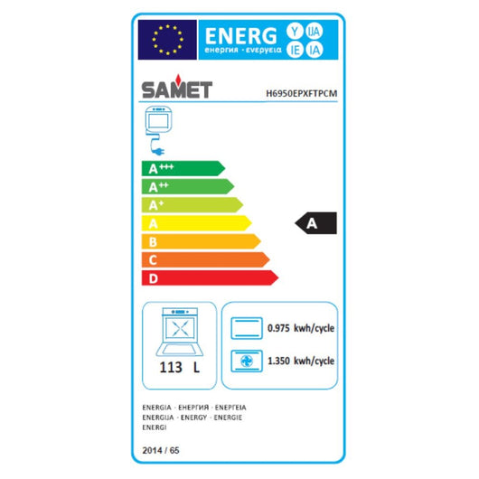 Cucina Stromboli a gas 90x60 cm. con forno e grill elettrici colore inox classe A