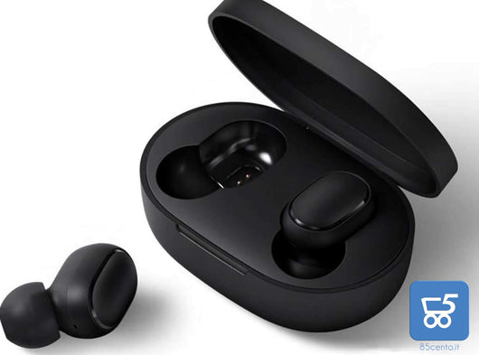 Cuffie Auricolari Bluetooth 5.0 stereo senza fili per tutti gli smartphone colore nero A6S