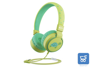 Cuffie Bambino con Limitatore Volume 85db Ripiegabili Microfono Incorporato Milo la Tartaruga Planet Buddies