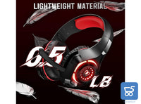 Cuffie Beexcelent gm-1 Gaming led rosse per PS4 Xbox PC Tablet cancellazione del rumore 3.5mm Jack bassi profondi - Bulk no confezione