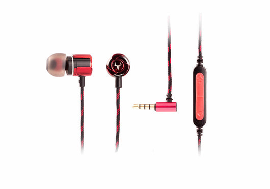 Cuffie In Ear Gaming TAURUS IE100 - Corpo in lega di zinco- controllo volume indipendente- custodia